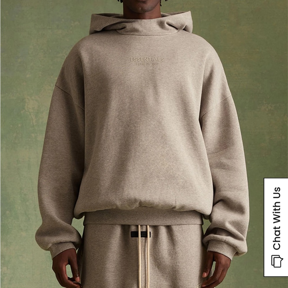 Fear of God Essentials Core Heather Hoodie NWT